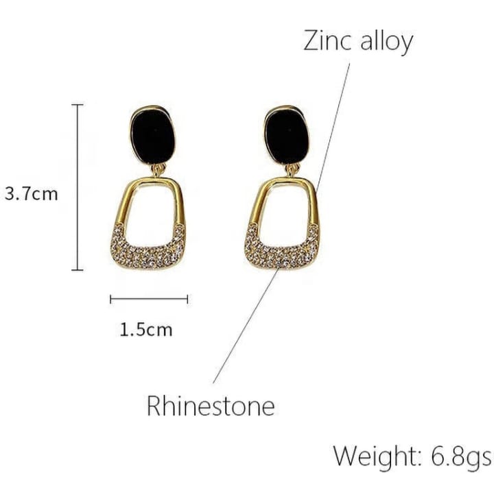 Celestique Korean Earrings For Women Black